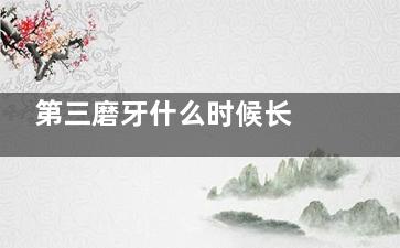 第三磨牙什么时候长 上排牙齿的第三磨牙拔掉需要补吗来自今天医生说里面蛀了洞，给拔